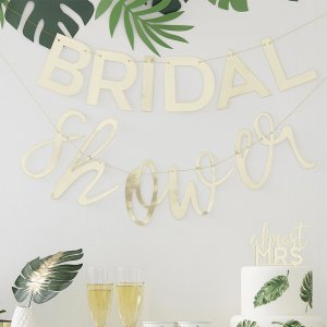 Backdrop - Bridal Shower - Guld