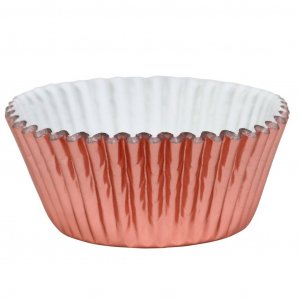 Muffinsformar - Folie - Roséguld - 30-pack
