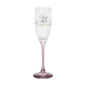 Champagneglas - Happy 40