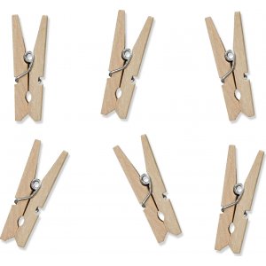 Miniklädnypor - Natur - 20-pack