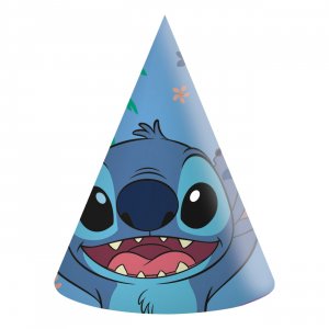 Partyhattar - Stitch & Angel - Blå - 6-pack