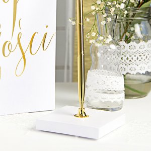 Pennställ med penna - Guld