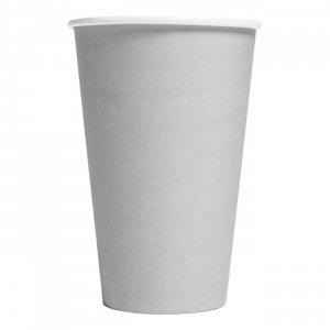 Pappmuggar - Stora - Silver - 10-pack