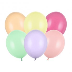Pastellballonger -Premium 27 cm - Pastellmix Matt - 100-pack