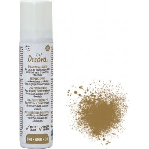 Ätbar glitterspray - Guld - 75 ml