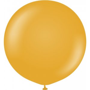 Ballonger enfärgade - Premium 60 cm - Mustard
