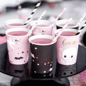 Pappmuggar - Pink Halloween - 6-pack