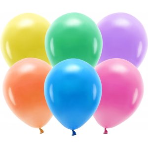 Enfärgade ballonger - Eco 30 cm - Mix - 10-pack