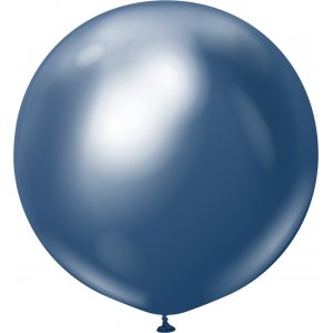 Ballonger enfärgade - Premium 60 cm - Navy Chrome