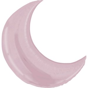 Folieballong - Måne - Pastellrosa