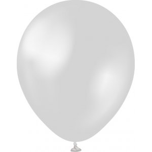Ballonger enfärgade - Premium 30 cm - Metallic Silver