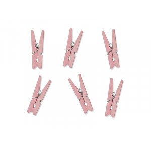 Miniklädnypor - Ljusrosa - 12-pack