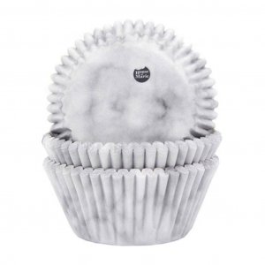 Muffinsformar - Marmor - 50-pack