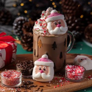Dekoration till varm choklad - Tomte - Strössel - PME