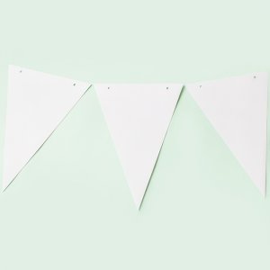 DIY-vimplar - Vita - 20 cm - Tio stycken
