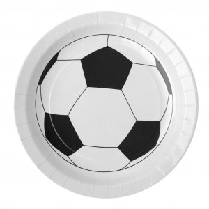 Papptallrikar - Fotboll - 10-pack