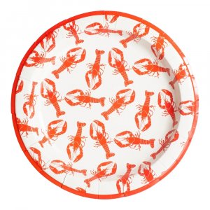 Papptallrikar - Kräftskiva - 8-pack - 28 cm