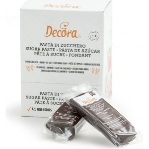 Sugarpaste/Sockerpasta - Mörkbrun/Choklad - Decora - 100 g