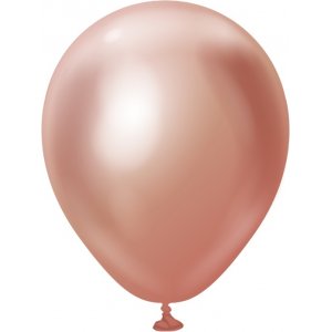 Miniballonger enfärgade - Premium 13 cm - Rose Gold Chrome - 25-pack