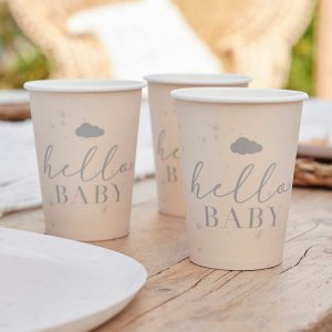 Pappmuggar - Hello Baby - 8-pack