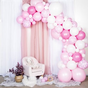 Ballongbåge - 5m - Babyrosa