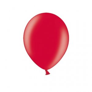 Miniballonger - Metallic - Röda - 10-pack