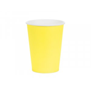 Pappmugg - Gul - 6-pack