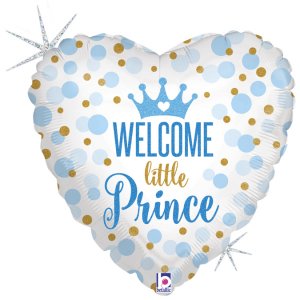 Hjärtballong - Welcome little prince