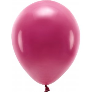 Enfärgade ballonger - Eco 30 cm - Burgundy - 10-pack