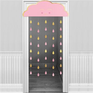 Draperi - Moln - Rosa/Guld