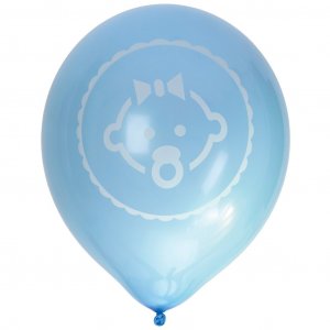 Ballonger - Bebis - Ljusblå - 8-pack