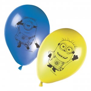 Ballonger - Minions - Blå/Gul - 8 st