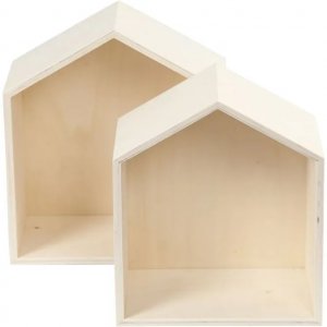 Förvaringslådor - 2-pack - Trä