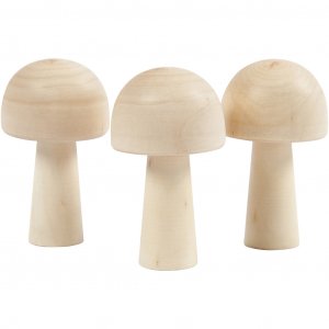 Svampar - 3-pack - Trä
