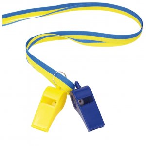 Visselpipor - Blå/Gul - 2-pack