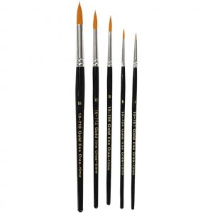 Penslar - Runda - 5st - 5-pack