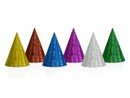 Partyhattar - Holografiska i olika färger - 16 cm - 120-pack