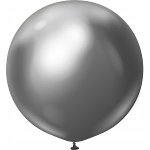 Ballonger enfärgade - Premium 60 cm - Space Grey Chrome