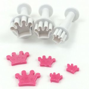 Utstickare - Dekofee - Prinsesskronor - 3-pack