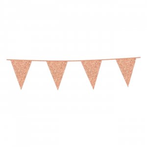 Girlang - Glittrande roséguld - 6 m