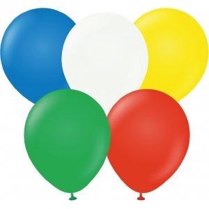 Ballonger enfärgade - Premium 30 cm - Mix Standardfärger
