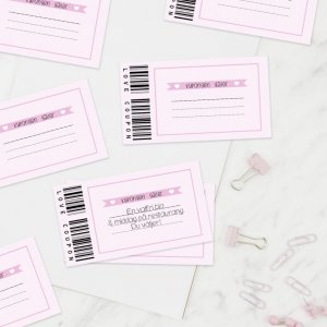 Love Coupons / Kärlekskuponger - 20-pack - Rosa