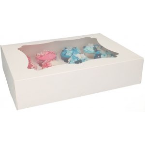 Cupcake-box för 12 eller 24 cupcakes - Funcakes