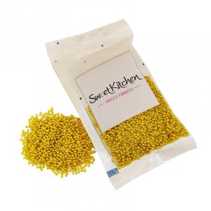 Strössel - Små sockerpärlor - Guld - SweetKitchen - 40 g