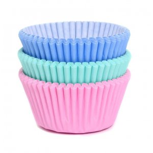 Muffinsformar - 75-pack - Rosa/Mint/Blå