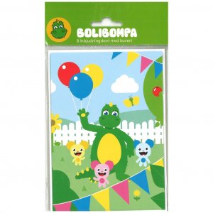 Inbjudningskort - Bolibompa - 8-pack