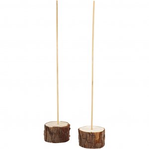 Träpinnar på fot - 2-pack