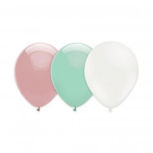 Ballonger - Rosa/Mint/Vit - 15-pack
