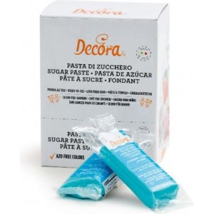 Sugarpaste/Sockerpasta - Ljusblå - Decora - 100 g