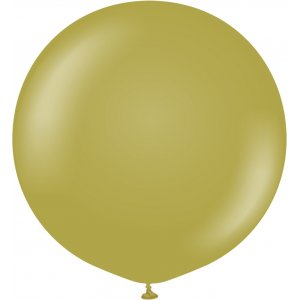 Ballonger enfärgade - Premium 90 cm - Olive - 2-pack
